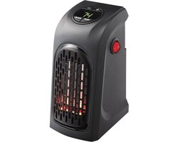 Ontel Handy Heater – Elektrische Mini Verwarming voor in Stopcontact – 500W – Compacte Kachel met Afstandsbediening - Mini Heater