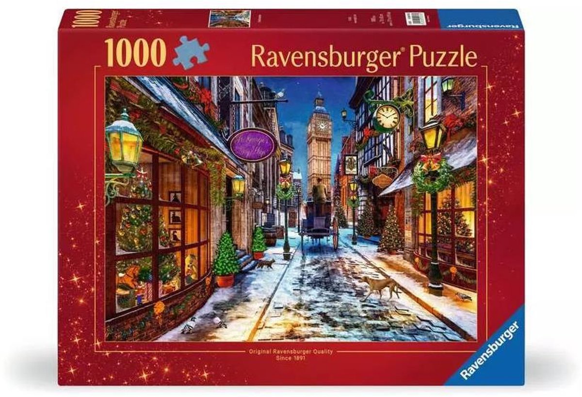 Ravensburger puzzel Weihnachtszeit - 1000 stukjes kerst legpuzzel. — afbeelding 2