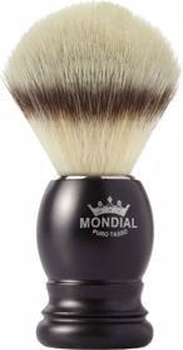 Mondial Scheerkwast Basic Silvertip Fibre – Zwart