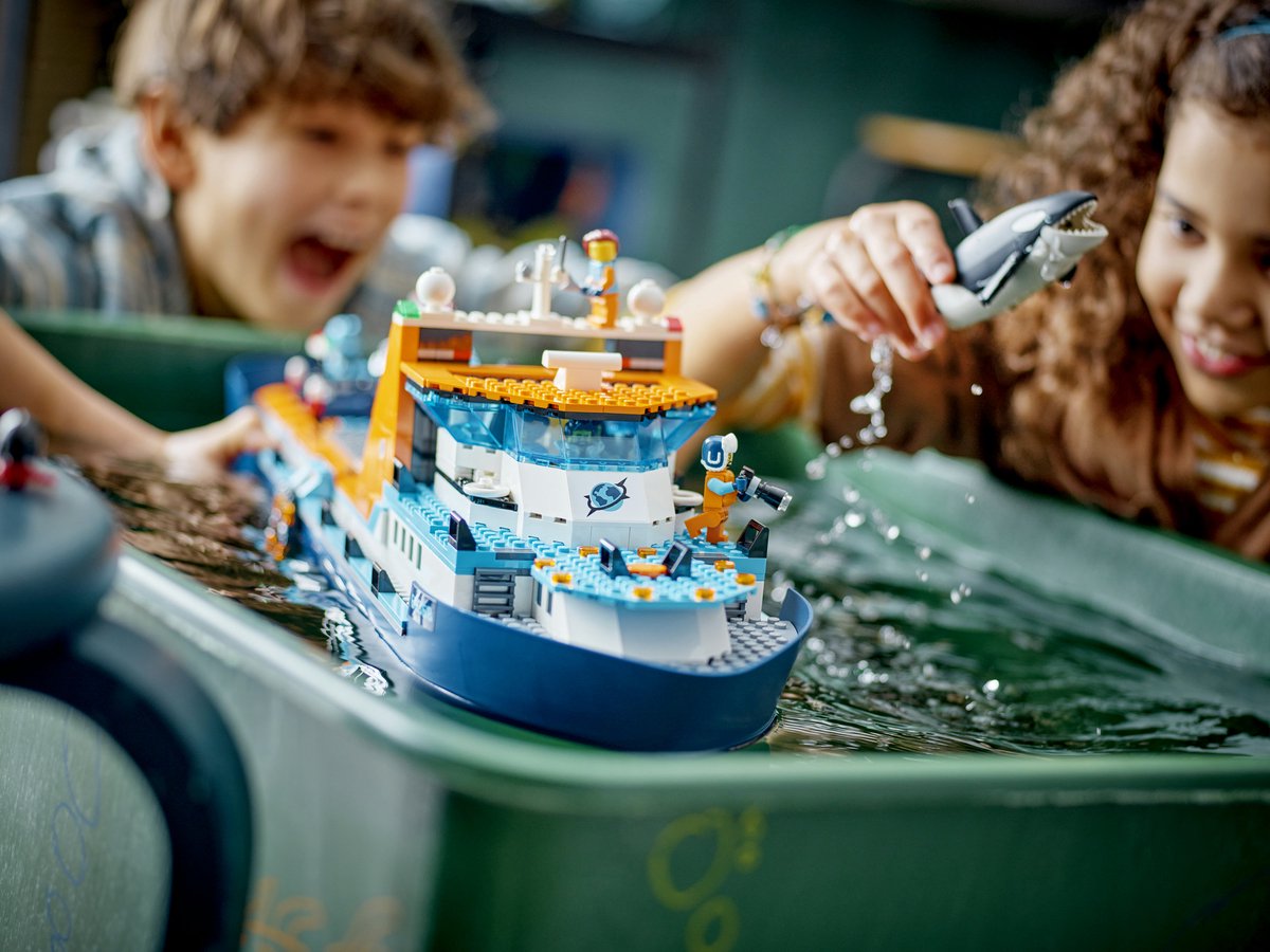 LEGO City Poolonderzoeksschip Groot Drijvend Boot Speelgoed Set voor Kinderen 7+ - 60368 — afbeelding 24