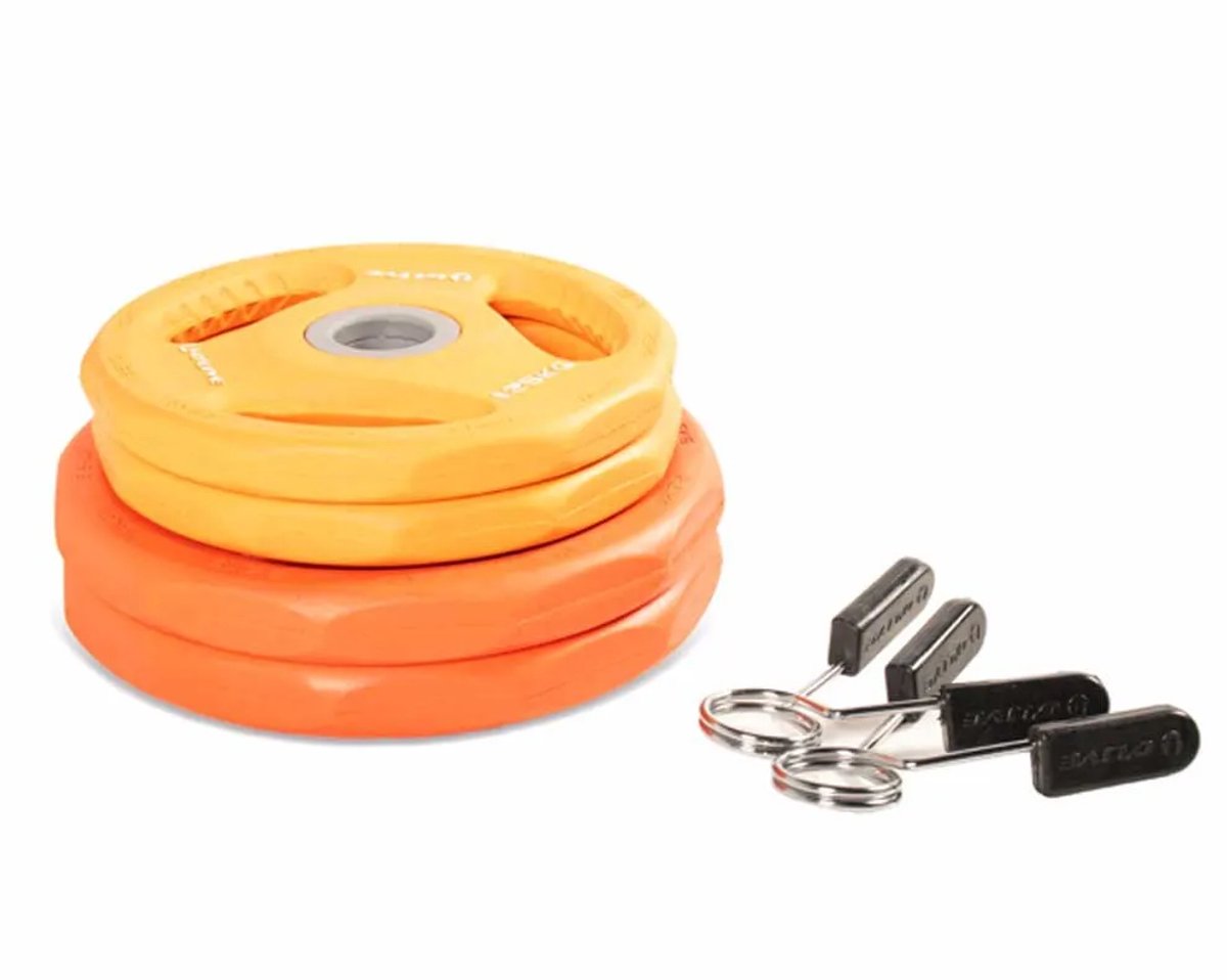 Olive Power Springs Lady Gewichts Schijven Set Goud