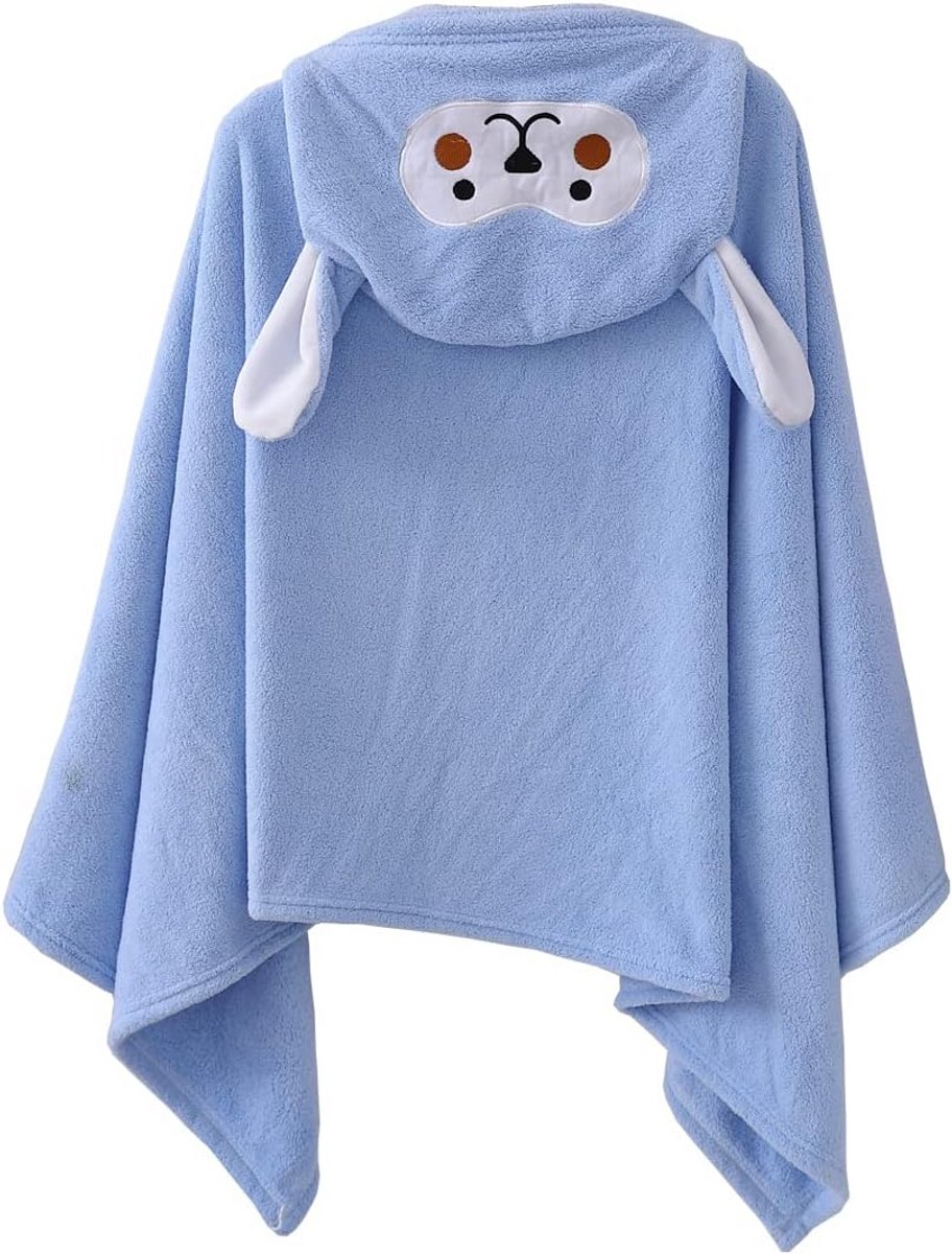 Zachte Kinder Badjas met Capuchon voor Baby en Peuter - Absorberende Kikker Handdoek - Ideaal voor Na het Baden