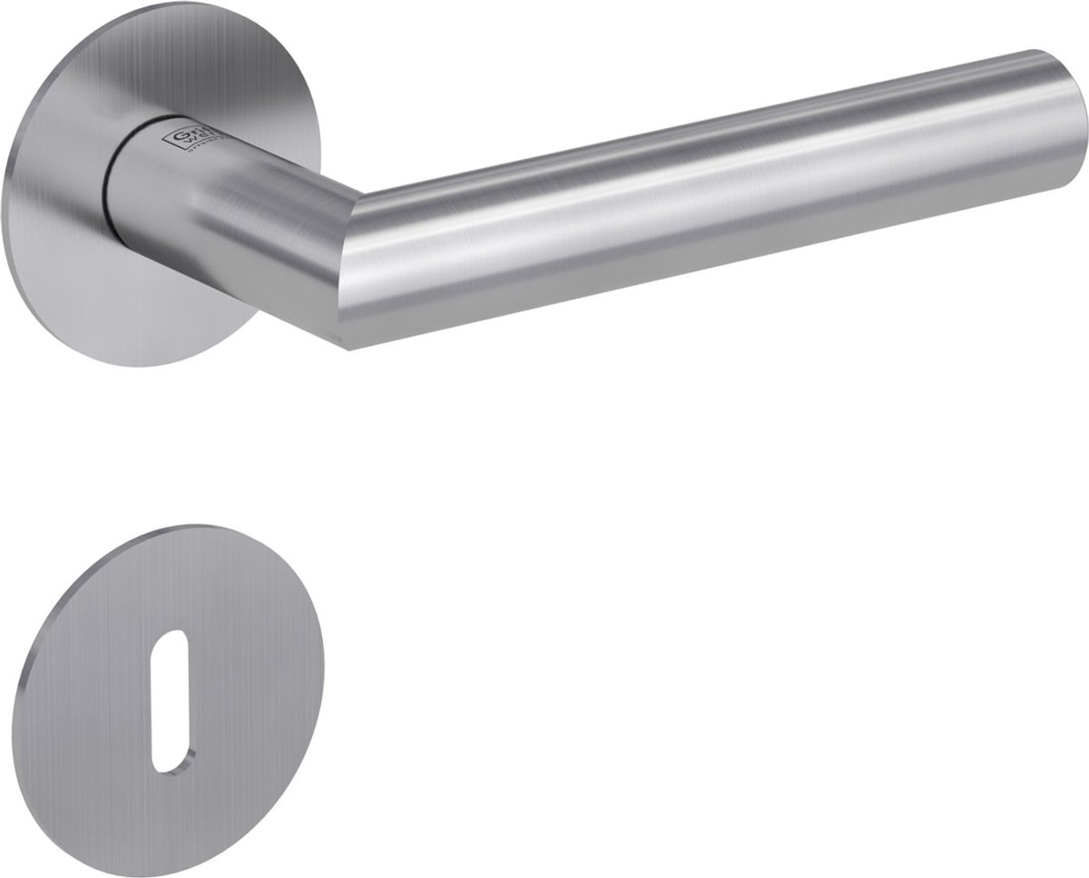 Deurkruk Op Rozet Lucia Rvs Mat Dunrozet 2 Mm