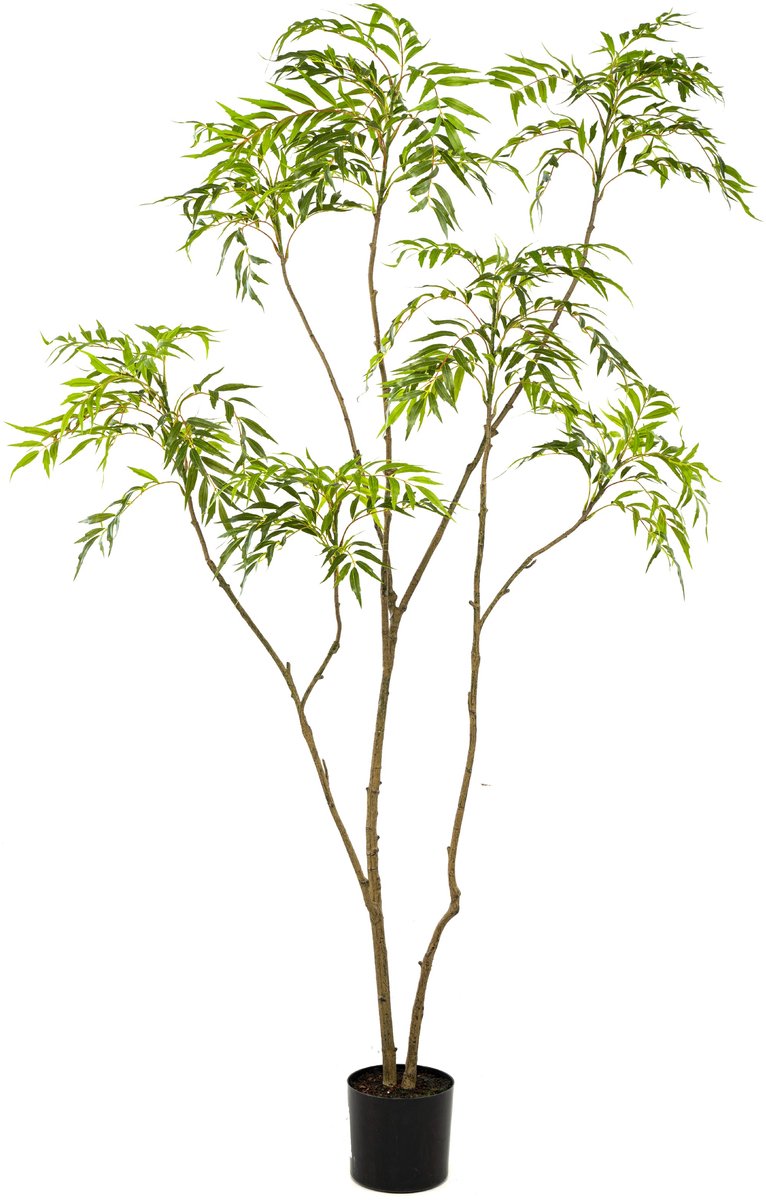 Kunstplant Mahonia Forunei - Textiel / Metaal - Groen - 95x210x95 cm (BxHxD)