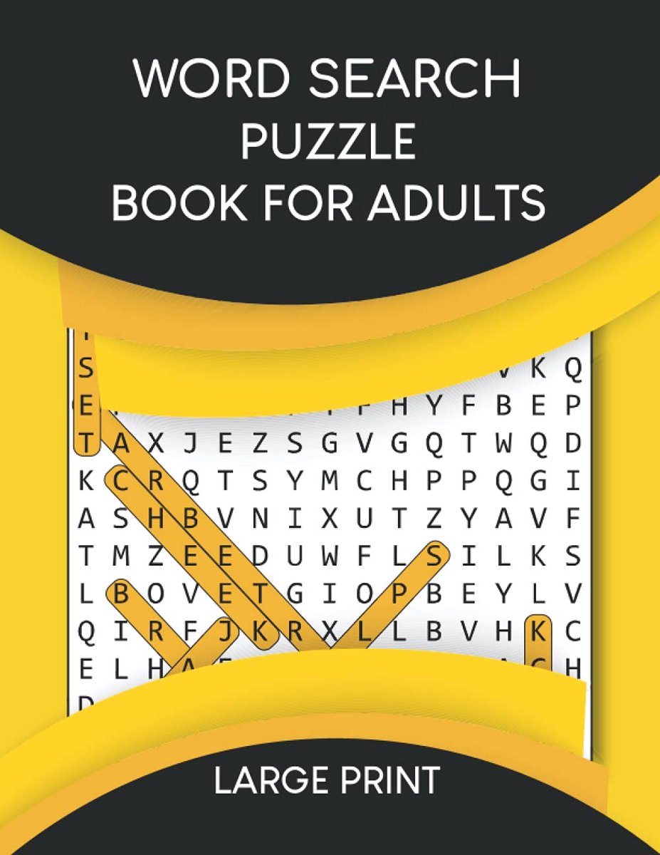 Groot Woordzoekerspuzzelboek in Groot Lettertype voor Volwassenen en Senioren - Meer dan 100 Puzzels