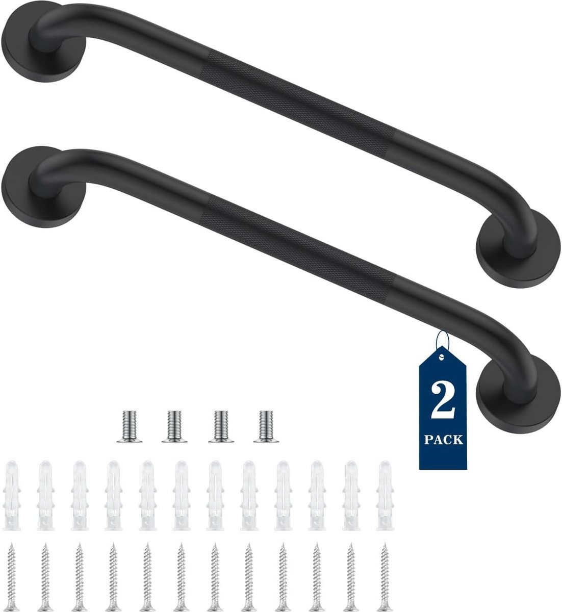 Veiligheidsbeugel RVS voor Douche en Badkamer - Zwart - 60 cm