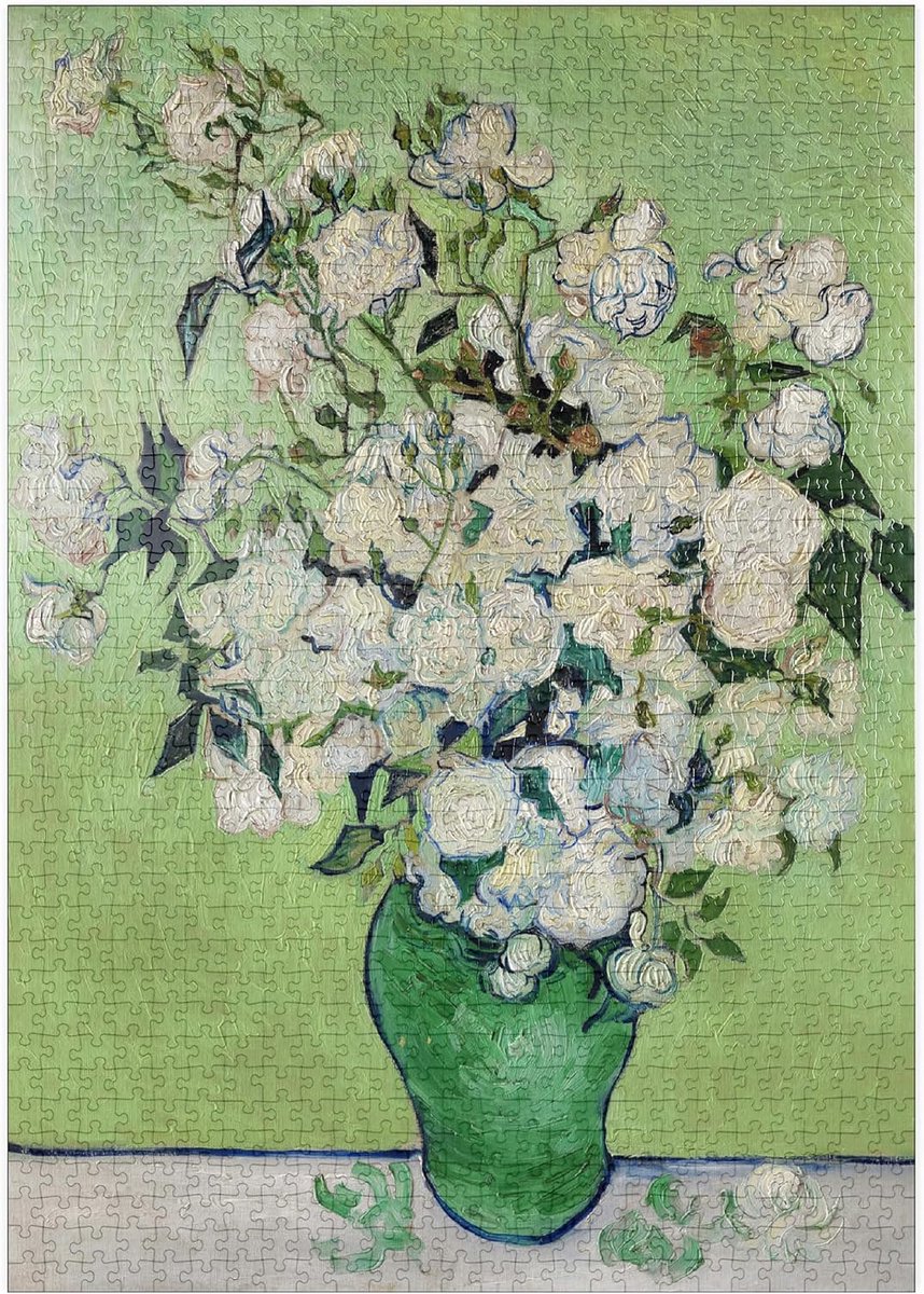 1000 Stukjes Puzzel: Rozen (1890) - Meesterwerk van Vincent van Gogh