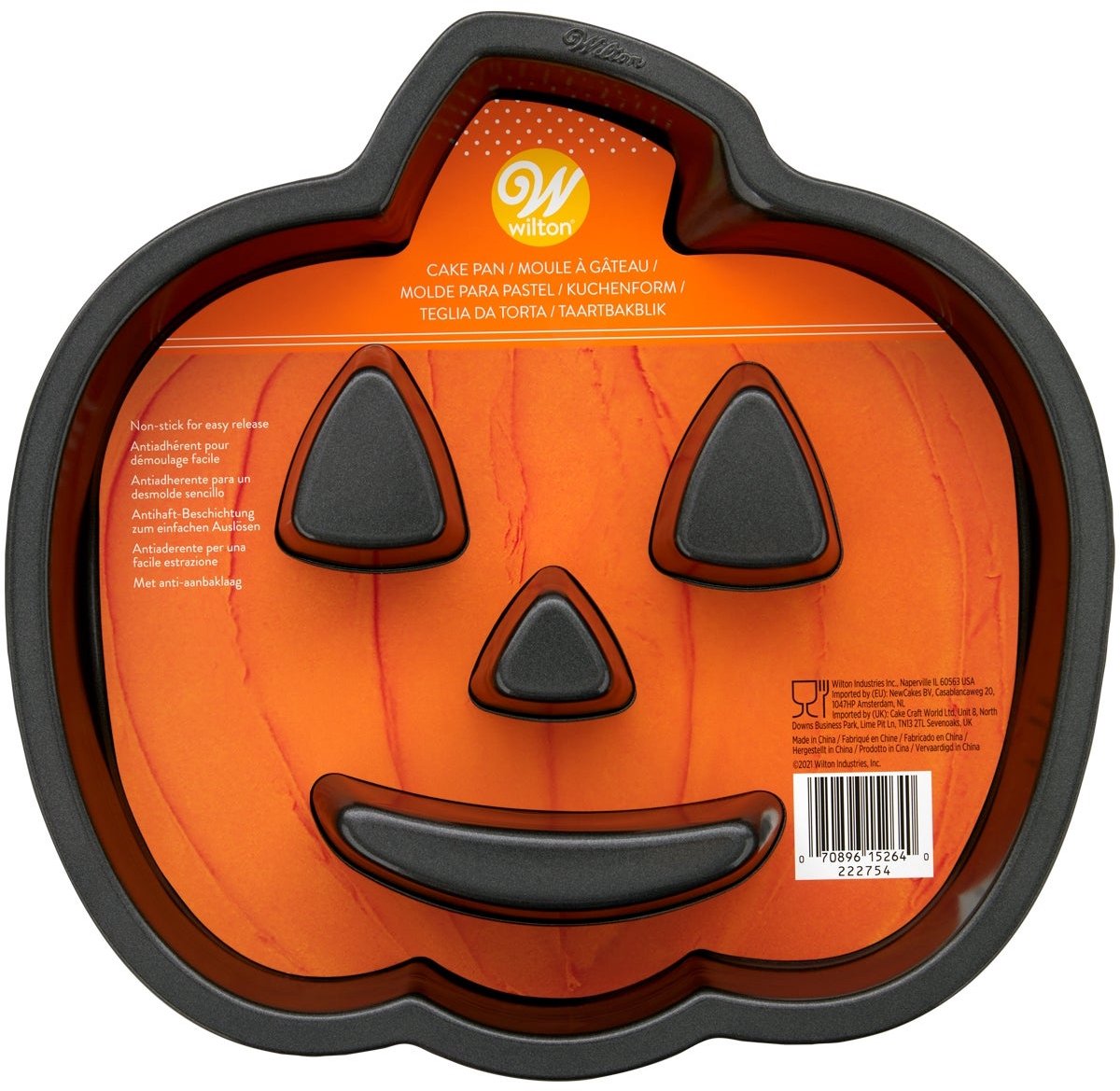 Wilton - Bakvorm - Taartvorm - Pompoen - Halloween - Jack-O-Lantern