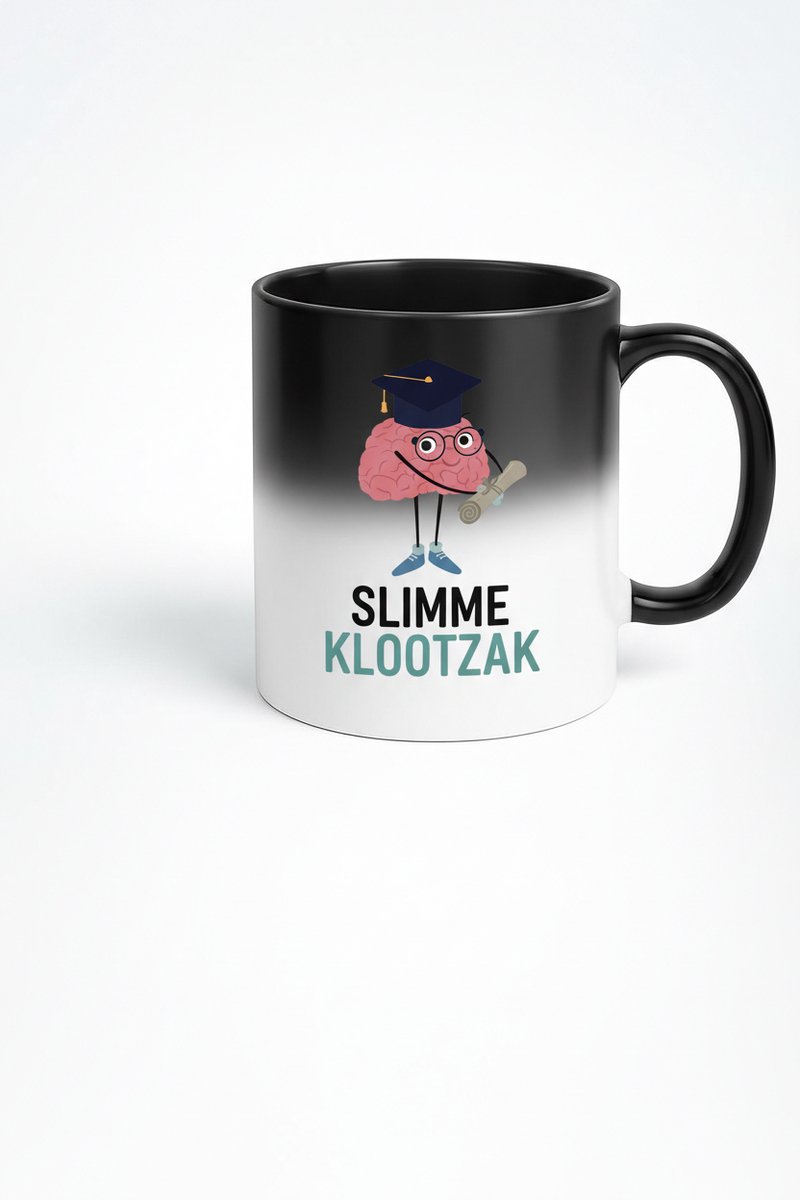 Slimme Klootzak Magic Mug - Cadeau voor Slimmeriken met Humor