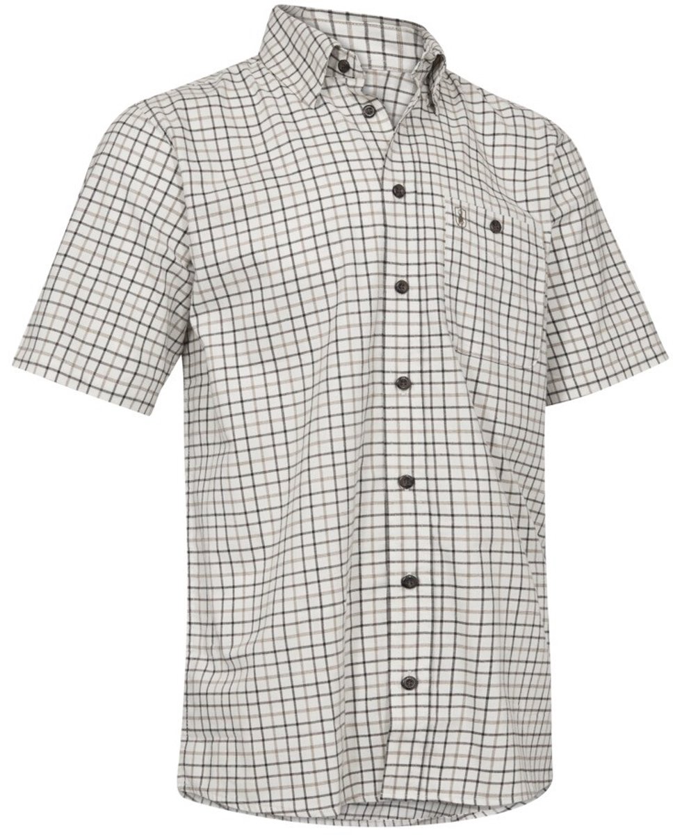 Deerhunter Gavin Shirt S/S Gavin Ruithemd korte mouw Countrylife hemd Houthakkerhemd Outdoorhemd Scandinavische hemd Cypress