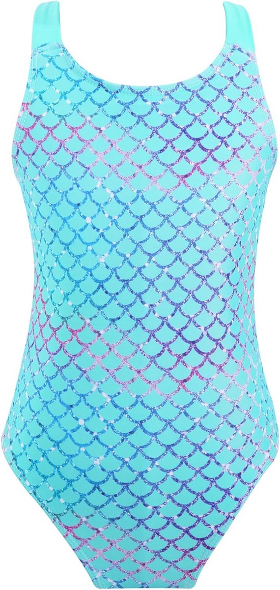 Eendelig Meisjes Badpak Zeemeermin Paardenprint Zwemkleding Zomer Vakantie Strand