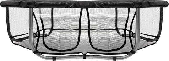 VirtuFit Trampolinerok - Veiligheidsnet - Zwart - 305 cm - Voorzien van Opbergvak - Beschermrand - Verkrijgbaar in Diverse Diameters - Trampoline Net - Trampoline Veiligheidsnet 305