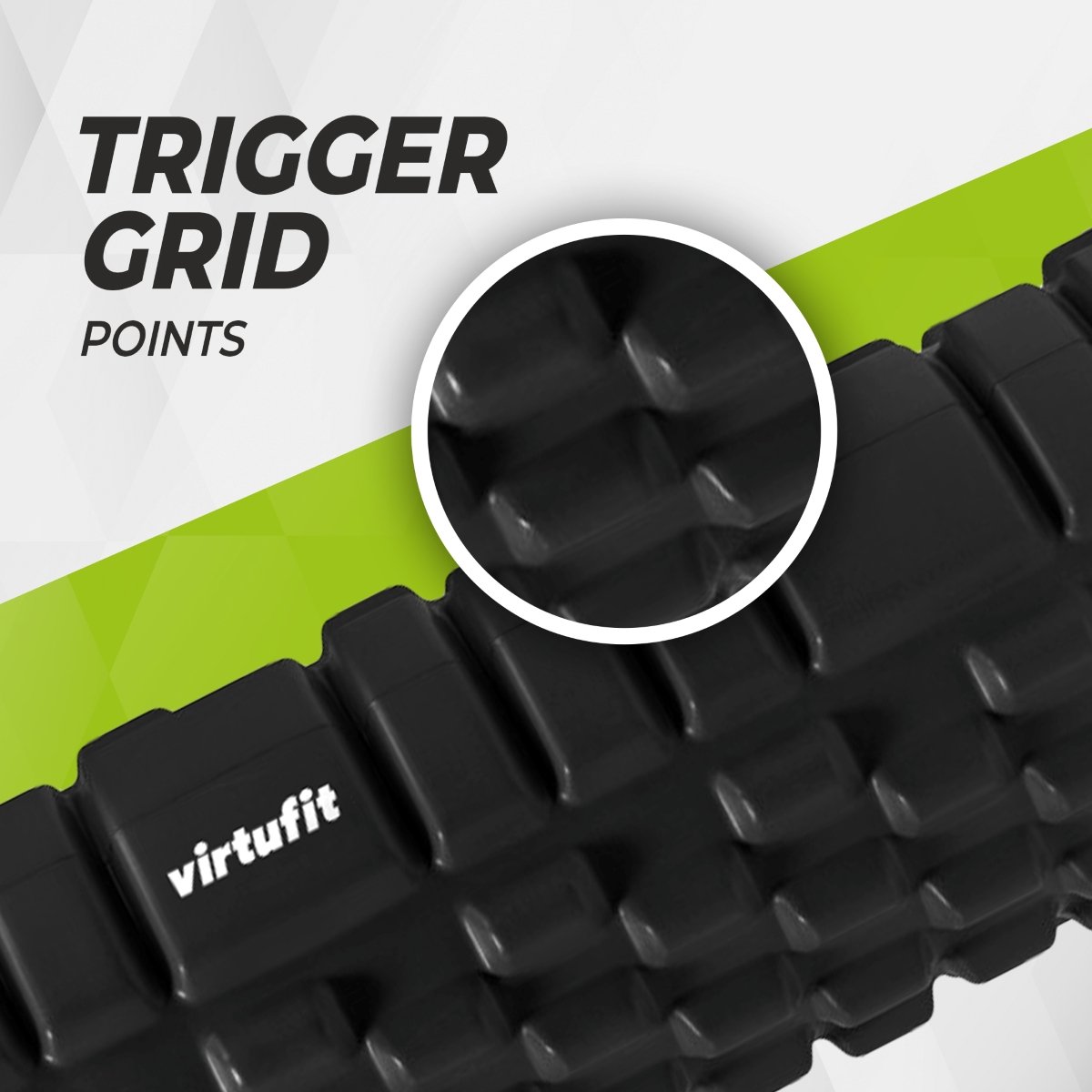 VirtuFit Foam Roller - Grid Massage Roller - 33 cm thumbnail 6