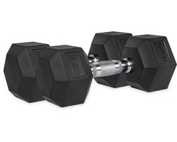 VirtuFit Hexa Dumbbell Pro Set - 2 x 12,5 kg - Hexagon Dumbbell - Krachttraining - Set van 2