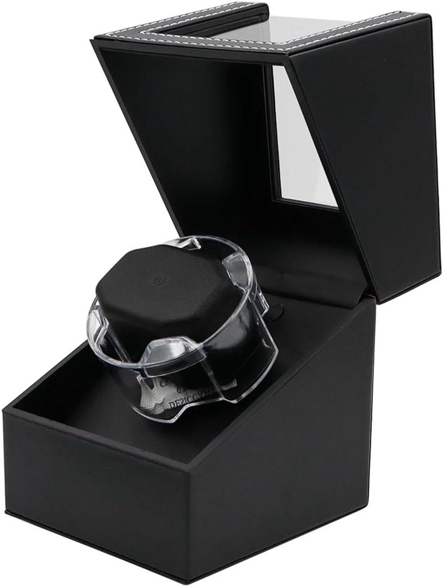 Automatische watchwinder voor één horloge met LED-verlichting en stille werking