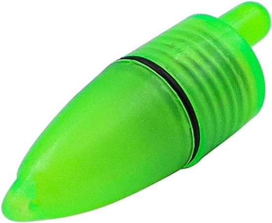 Green Glow - Set van 10 stuks Night Float LED-licht Karper Clip Alarmering voor Vissen van Merkloos — afbeelding 2