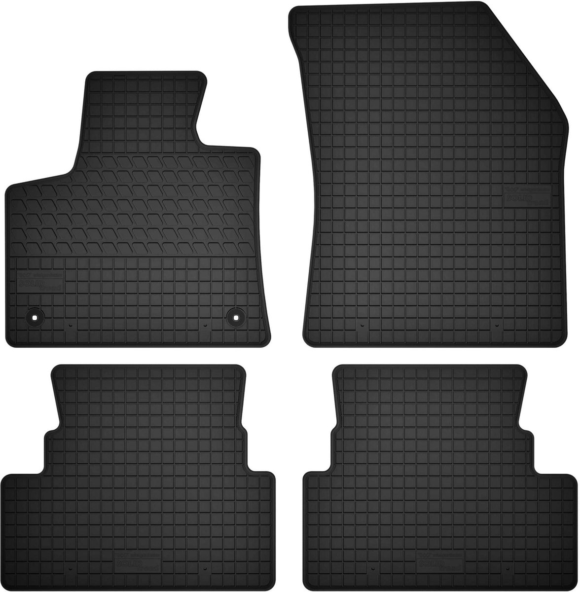 Wielganizator SolidTread Serie - Opel Grandland X SUV Dywaniki - 4 Stuks - Perfecte Pasvorm - Zwart