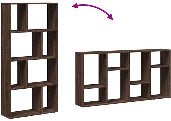 vidaXL Bibliothèque 60x20x120 cm bois traité couleur chêne brun - Bibliothèque - Bibliothèques - Étagère à Boeken - Étagère