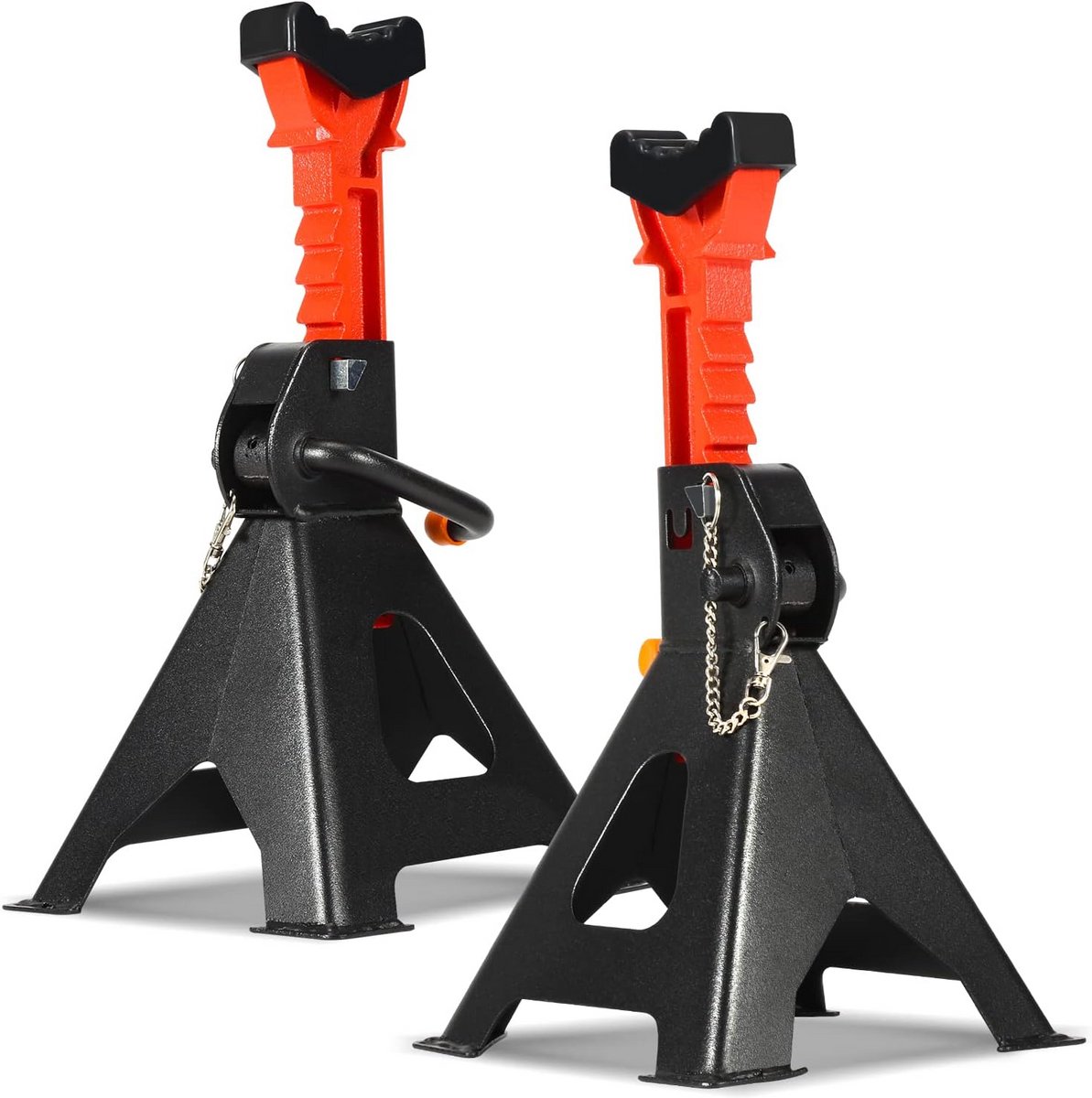 Steunbokken 3 Ton In Hoogte Verstelbaar (2 Stuks) - Werkplaatsstandaard met Antislip