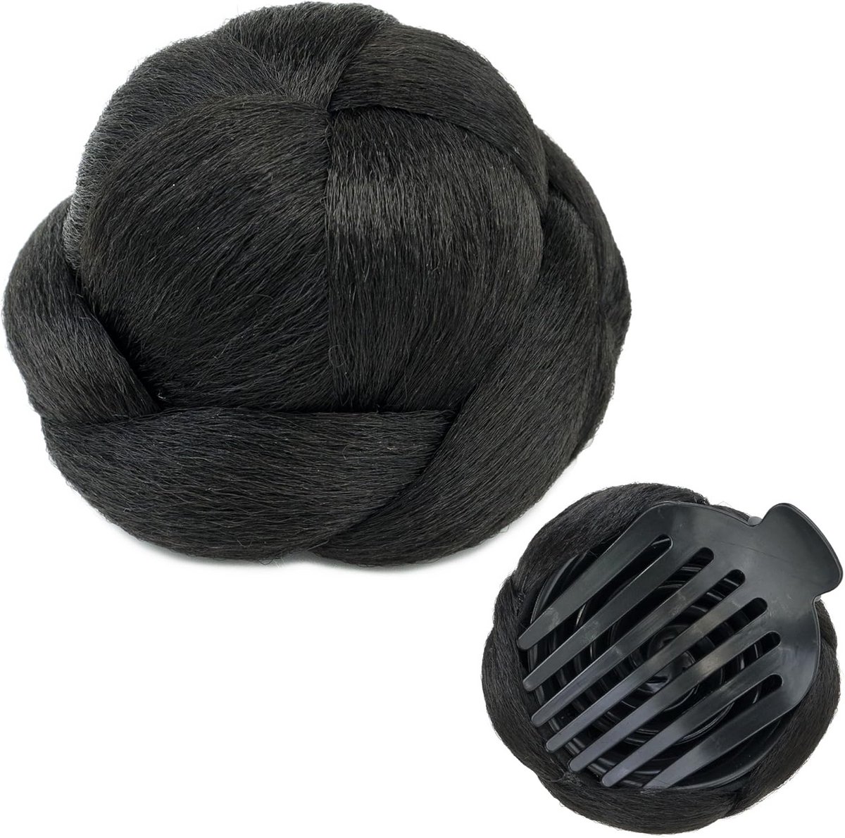 Gevlochten Haarstukje met Scrunchie voor Opgestoken Kapsels