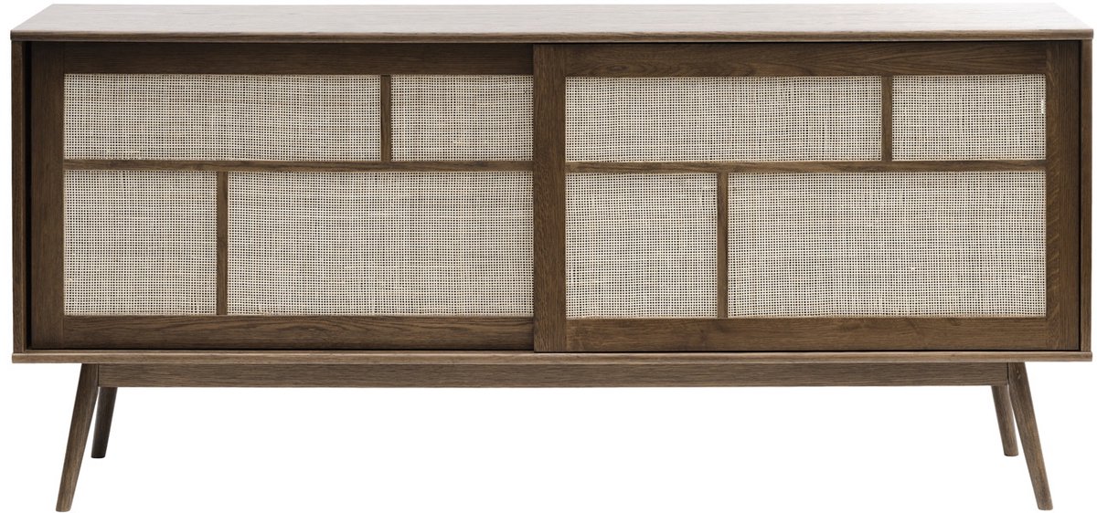 Giga Living Dressoir Barrali Smoked Eiken 180cm - Giga Living Donkerbruin