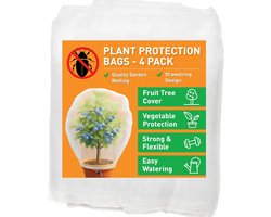 Grote Set Plantenhoezen (4 Stuks) 120x140cm - Fijnmazig Insectennet voor Fruitbomen en Bessenstruiken