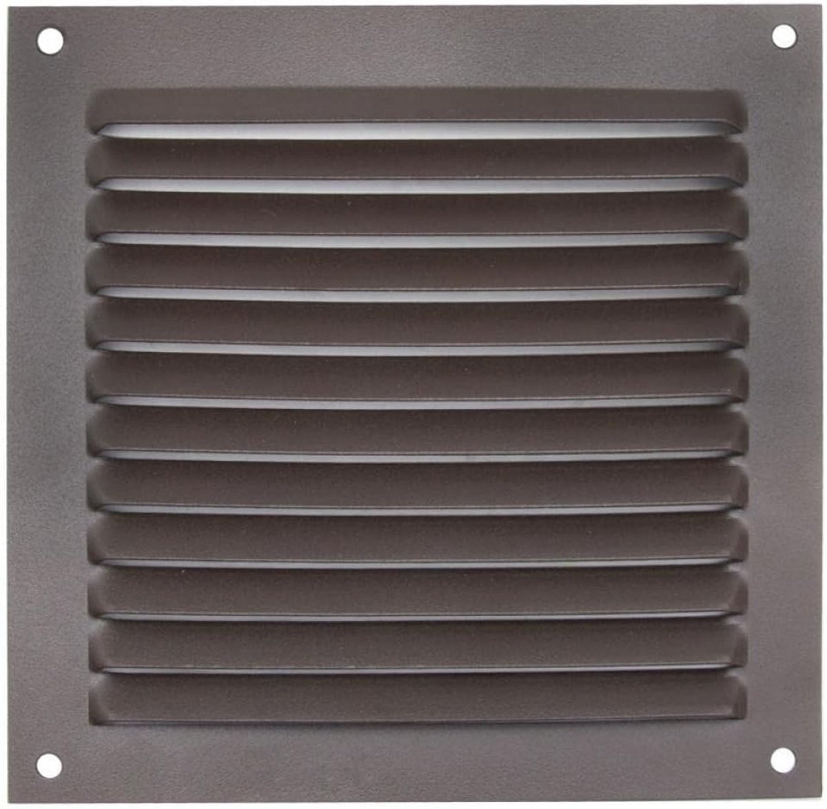 Ventilatierooster Schroefmodel 15x15 cm - Aluminium met Houtnerf Effect