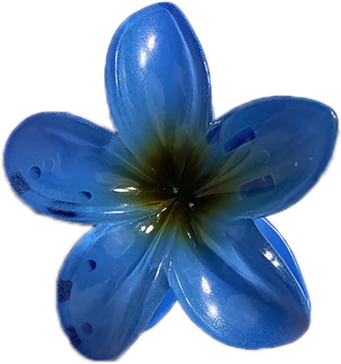 Grote Acryl Bloemen Haarclip - Hawaiiaanse Plumeria Haarspeld Antislip Haaraccessoire