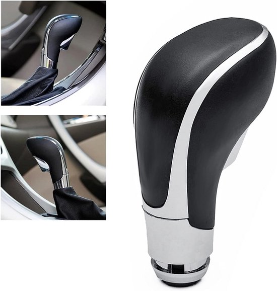 Universele Automatische Versnellingspook Knop Zwart/Zilver ABS Hoogte 10.5cm van universele — afbeelding 4