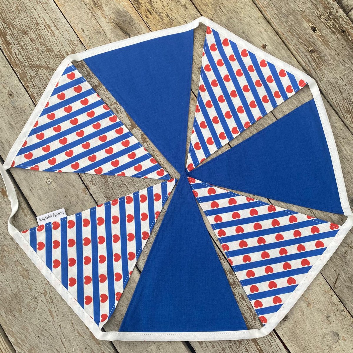 Friese vlag Vlaggenlijn – Katoenen Vlaggetjes – 195 cm – Verjaardag & Feestdecoratie