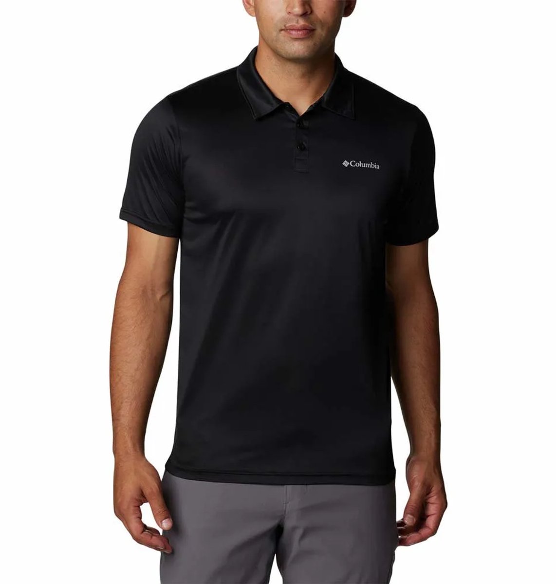 Columbia Hike™ Korte Mouw Poloshirt XL Man Zwart