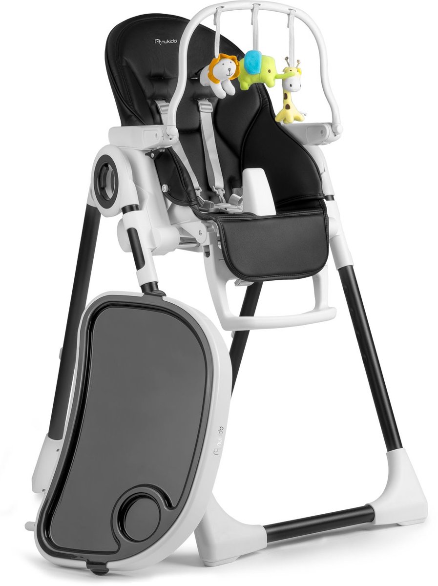 Nukido Belo Multifunctionele Kinderstoel Set - Verstelbaar - Zwart (Black) - Inclusief Speelboog