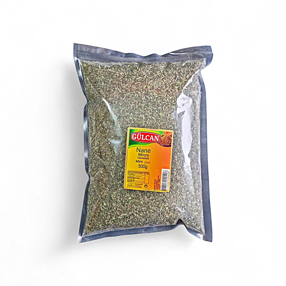 Gülcan Baharat Gedroogde Munt Kruiden (Kuru Nane) 500 g – 100% Natuurlijk | Aromatische Turkse Munt voor Keuken & Thee