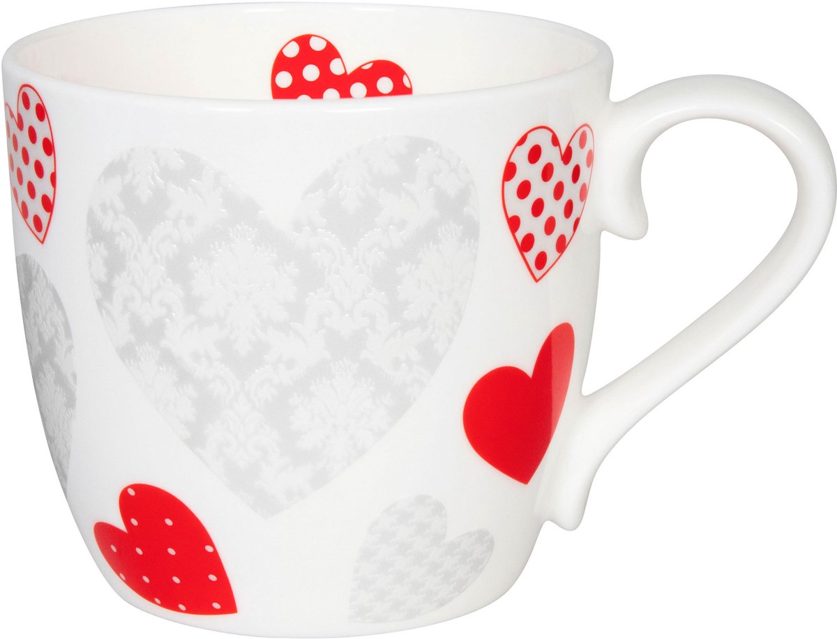 Könitz mok Feel the Love, beker, koffiemok, bone china, kleurrijk, 450 ml, 11 2 057 2702