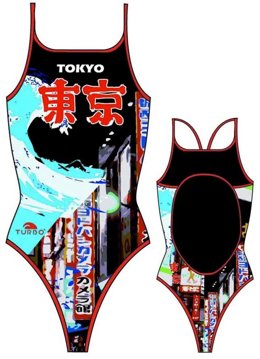 Turbo Tokyo Zwemkleding Veelkleurig 3XL Vrouw Multicoloured