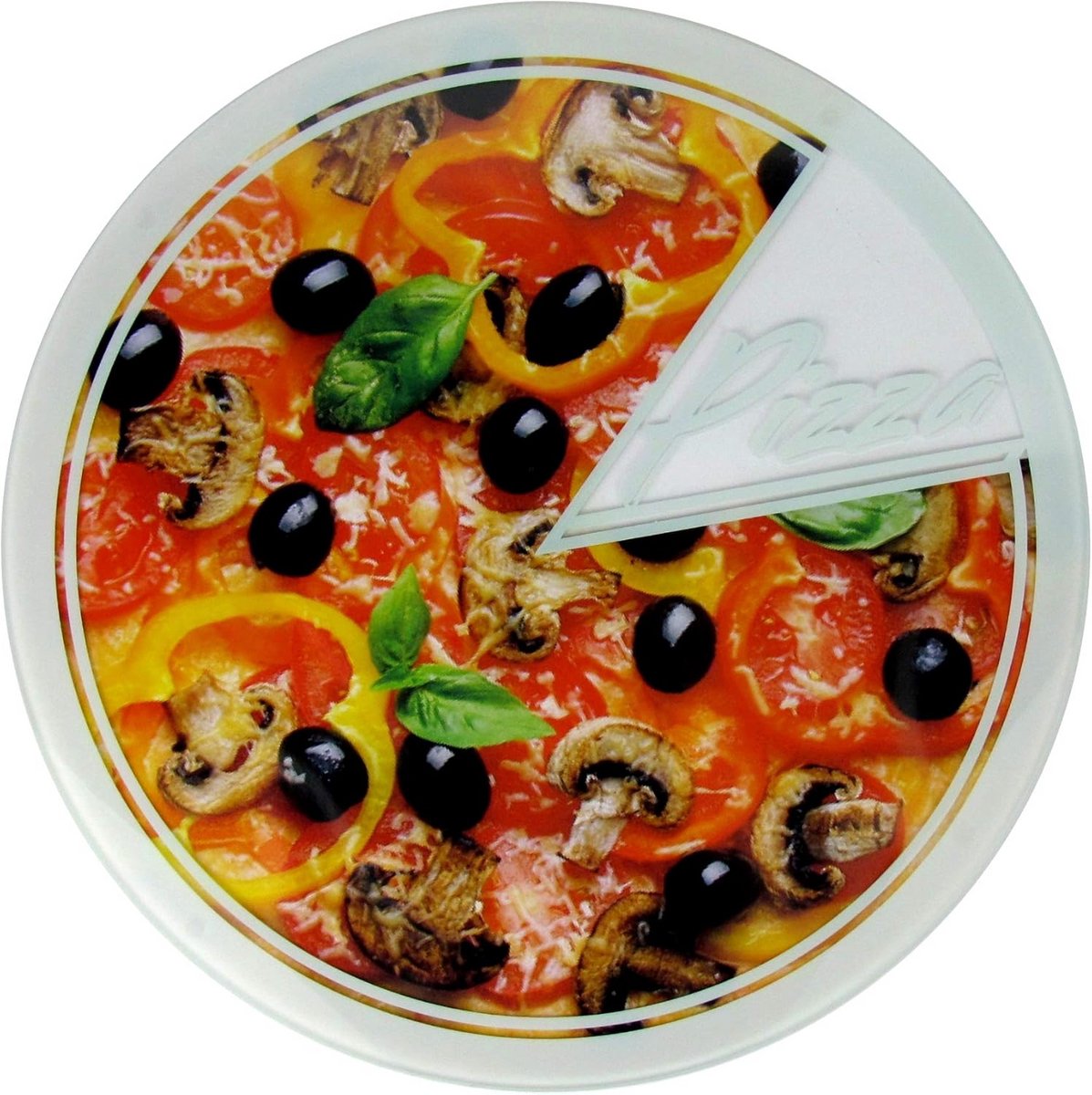 Ronde Pizzaplaat van Glas - Serveerschaal Ø 30 cm - Hittebestendig