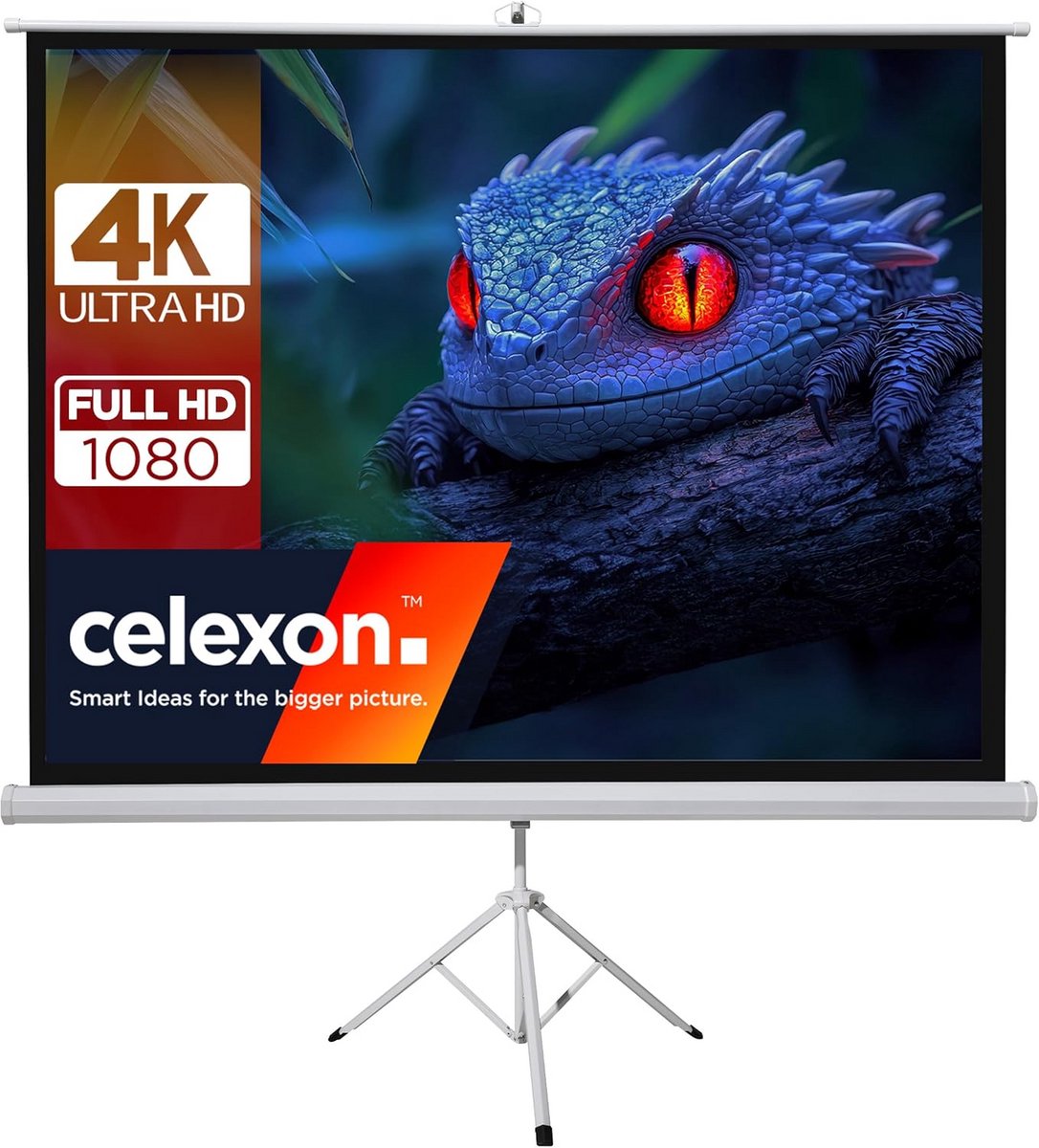 Mobiele Beamer Scherm op Statief 220x220 cm voor Full HD en 3D