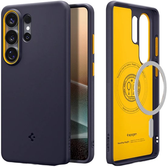Étui de protection Spigen Nano Pop MagFit compatible avec Samsung Galaxy S26 Ultra - Blueberry Navy