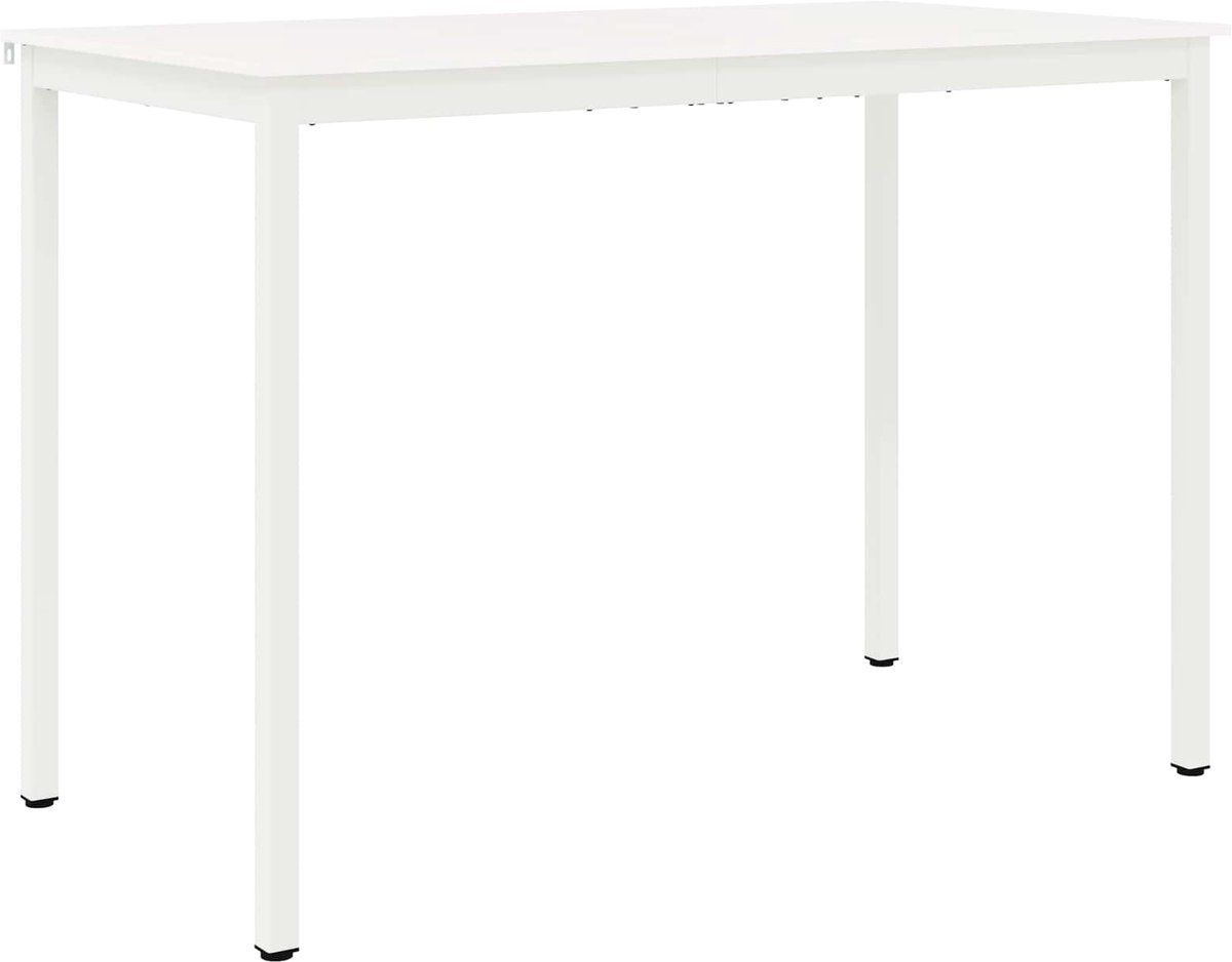 vidaXL Bartafel - Wit - 150 - x - 80 - x - 105 - cm - Massief - grenenhout