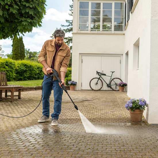 Kärcher K 4 FJ hogedrukreiniger - 130 bar - 420 l/u - 30 m²/u - Luchtgekoeld - Inclusief Foam Jet - Geschikt voor gemiddelde vervuiling op auto's, paden en oppervlakken rond het huis van Kärcher — afbeelding 4