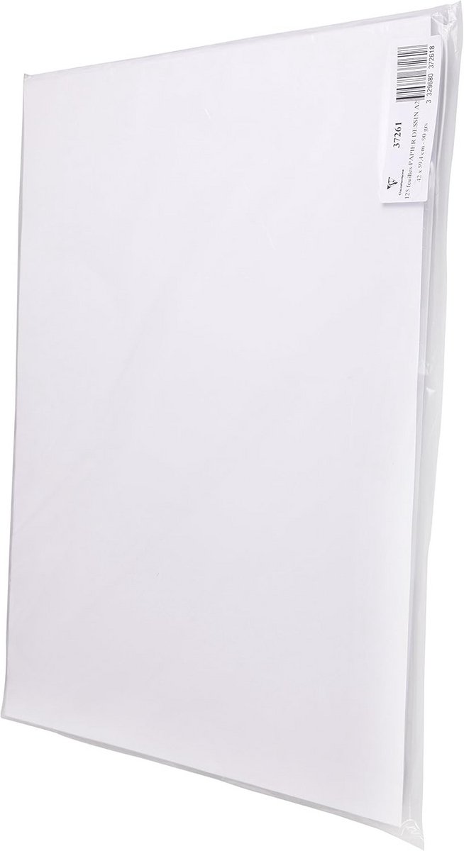 Wit Tekenpapier A2 - 125 Vellen 90 g/m² - Zuurvrij Papier voor Schetsen en Tekenen