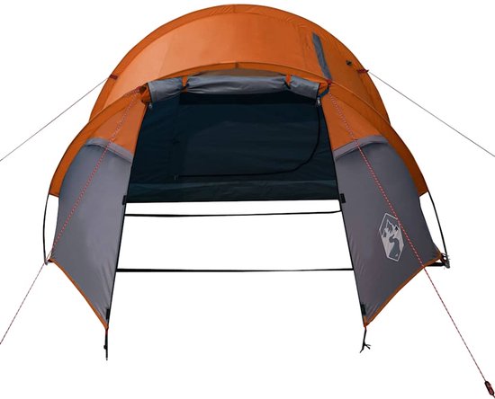 vidaXL - Tunneltent - 2-persoons - waterdicht - oranje van Vidaxl — afbeelding 4