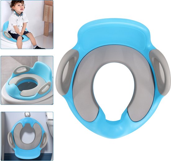 Froadp Kindertoiletbril - Dubbele Antislip - Blauw