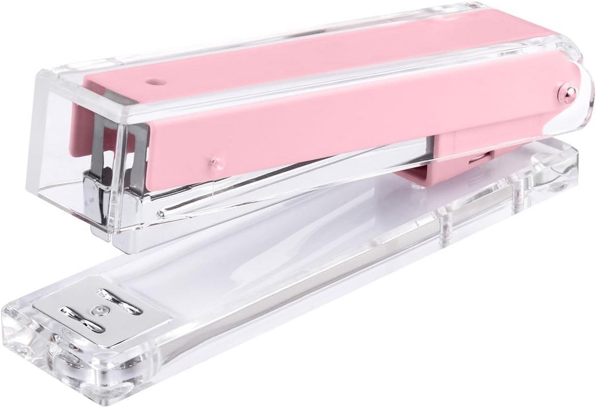 Transparante Acryl Nietmachine - Ergonomisch & Modern Bureauaccessoire