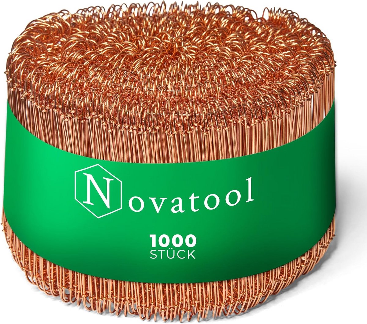 1000x Zaksluitingen Draad 120mm Koperkleurig voor Tassen en Zakken