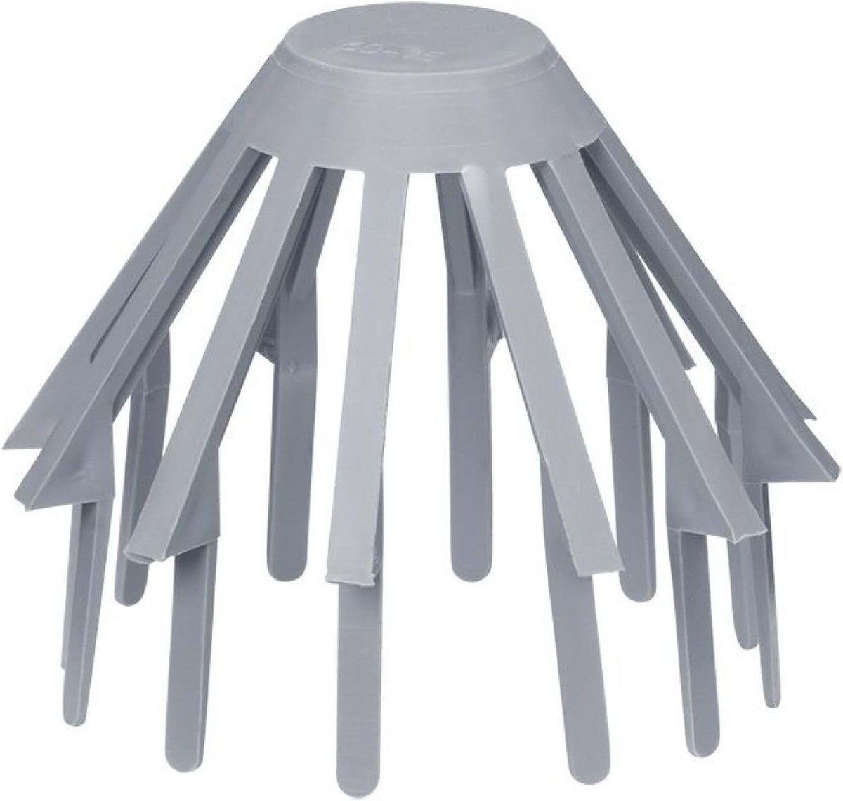 Bladvanger voor dakgoot van PVC 75mm grijs