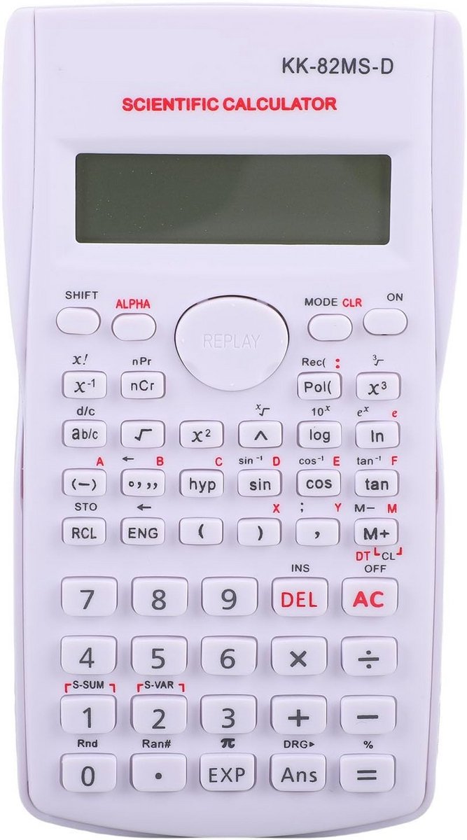 Geavanceerde 12-cijferige Wetenschappelijke Rekenmachine Roze/Wit - Ideaal voor Studenten en Professionals