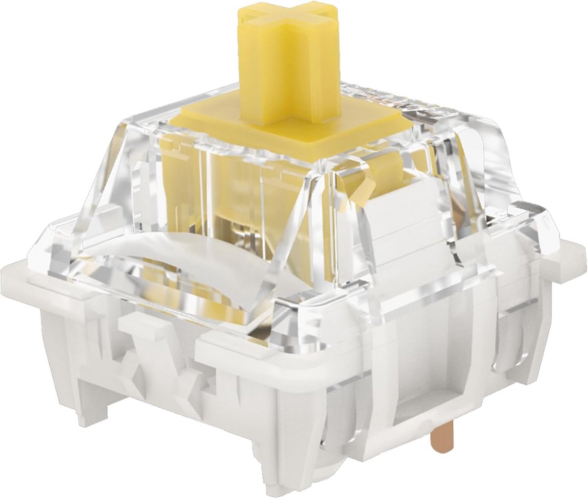 Gateron G Pro3.0 Gele Schakelaar 3-polig Lineair 50gf Voorgesmeerd Versterkte Pinnen - 36 Stuks