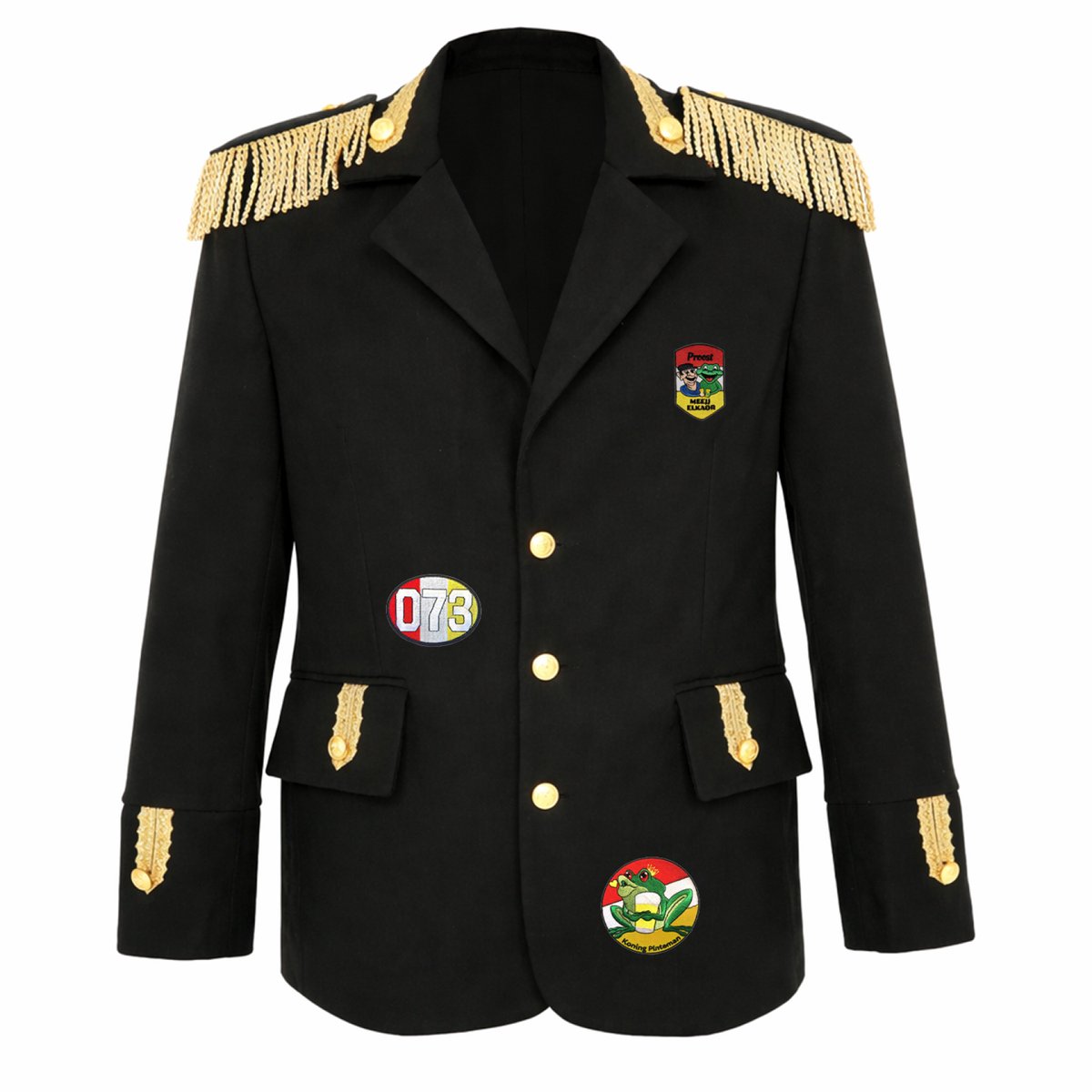 Fjesta© Oeteldonk jasje met emblemen - Luxe - Heren - Maat 54 - Carnavalskleding Heren - Carnaval