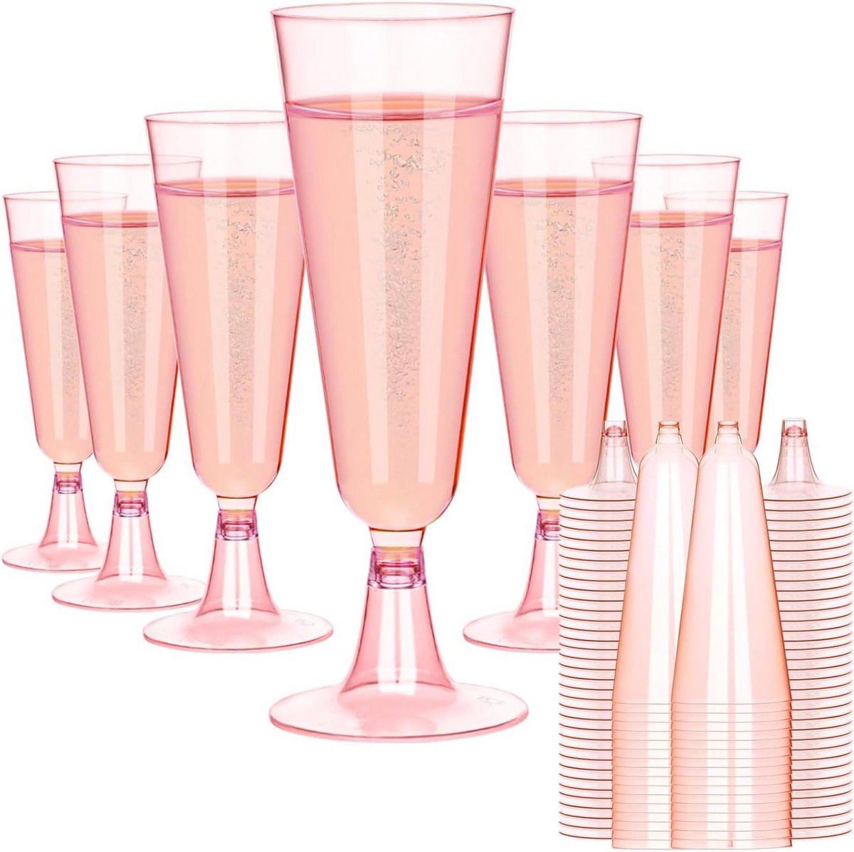 Herbruikbare Champagneglazen voor Feest, Bruiloft en Picknick - 20 Stuks